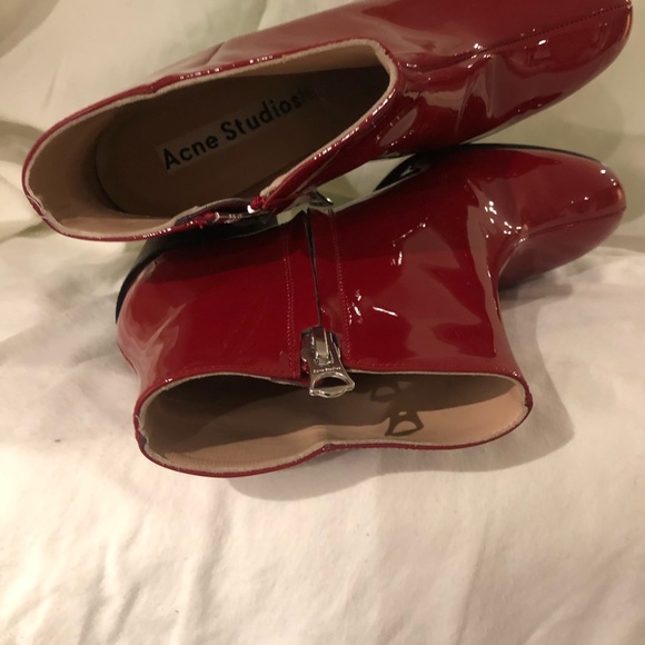 Acne Beth patent leather ankle boots - Picture 3 of 4